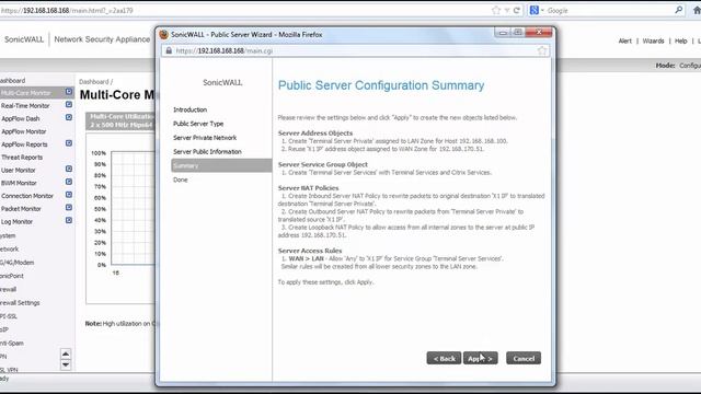 How to Open Terminal Services ports using the SonicWall Configuration Wizard смотреть онлайн