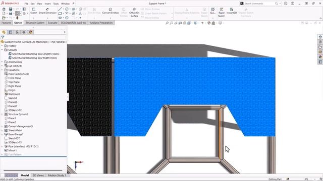 SOLIDWORKS 2023 What's New - Structure and Sheetmetal смотреть онлайн