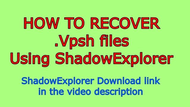 Vpsh virus (ransomware). How to decrypt .Vpsh files. Vpsh File Recovery Guide. смотреть онлайн