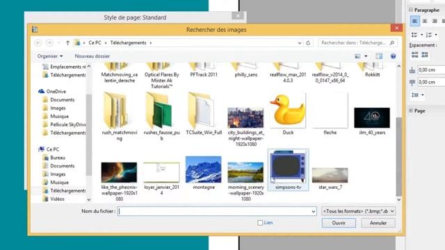 Fond de page sous Open Office Writter смотреть онлайн