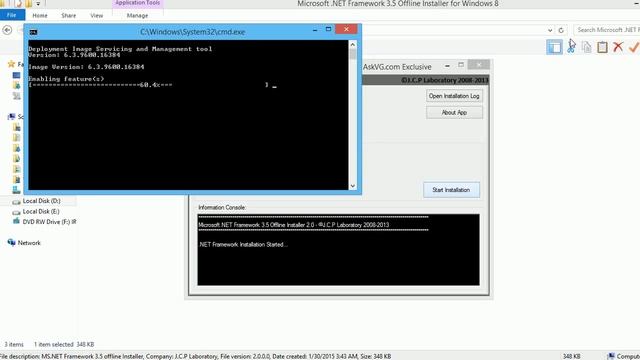 Install .Net Framework 3.5 on Windows 8, 8.1 Offline Mode [HD] смотреть онлайн