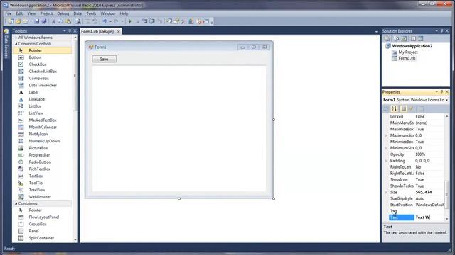 Learn Visual Basic - #40 - Save File Dialog using Streamwriter смотреть онлайн