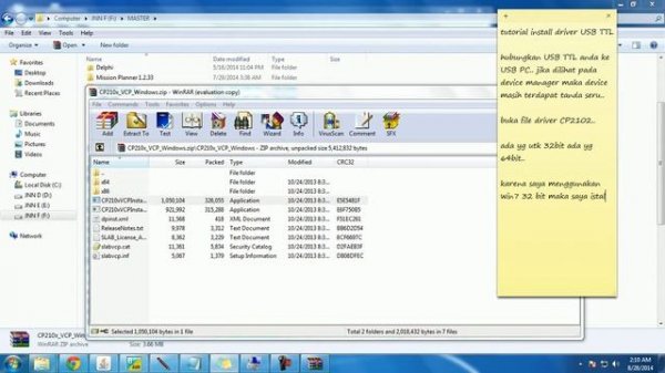 Instal driver CP2102