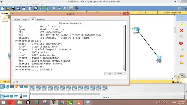 Show debug / debug ip routing / no debug ip routing / undebug all in Packet Tracer смотреть онлайн