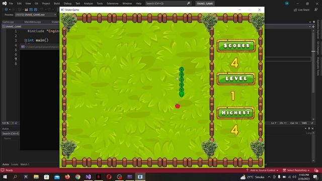 Snake Game in C++ | SFML Graphics Library смотреть онлайн