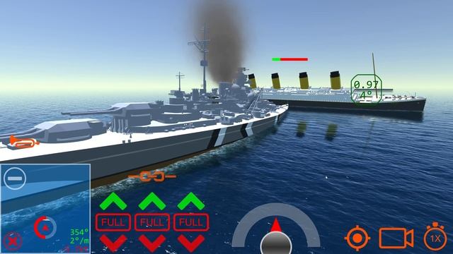 DKM BISMARCK VS RMS TITANIC!!!!!!!! | Ship Handling Simulator смотреть онлайн
