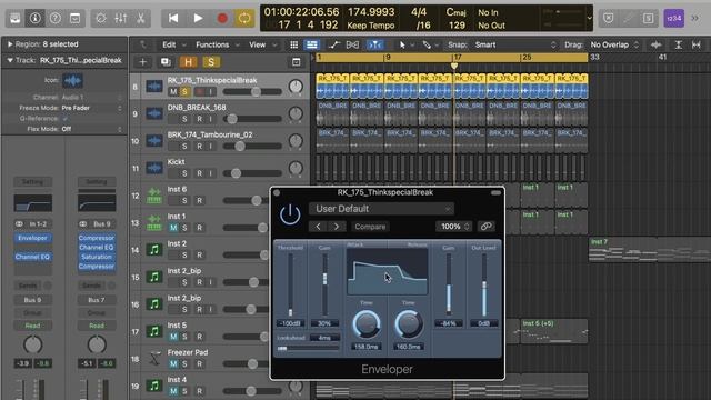 Logic Pro Enveloper Plugin for Tight Drum Breaks смотреть онлайн