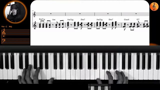 LAST CHRISTMAS - WHAM | Piano Tutorial |Easy Key C | (Original Key: D) смотреть онлайн