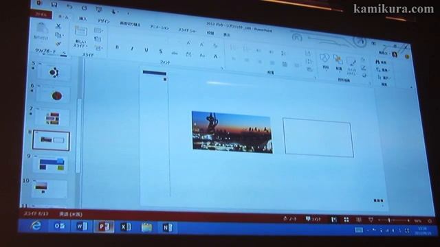 Windows 8のタッチ機能に対応するOffice 2013のデモ смотреть онлайн