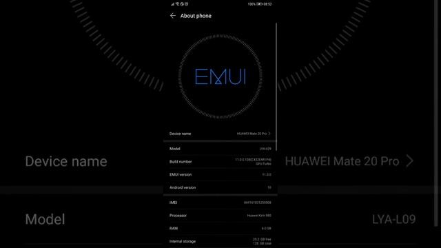 Huawei mate 20 Pro emui 11 смотреть онлайн