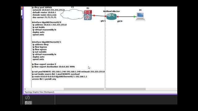NetFlow with DHCP to Internet смотреть онлайн