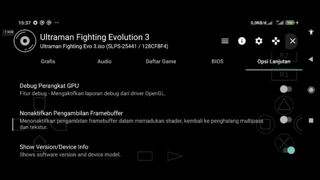Aethersx2 - Setting Ultraman FightingEvolotion 3 For android Mediatek G85 60fps смотреть онлайн