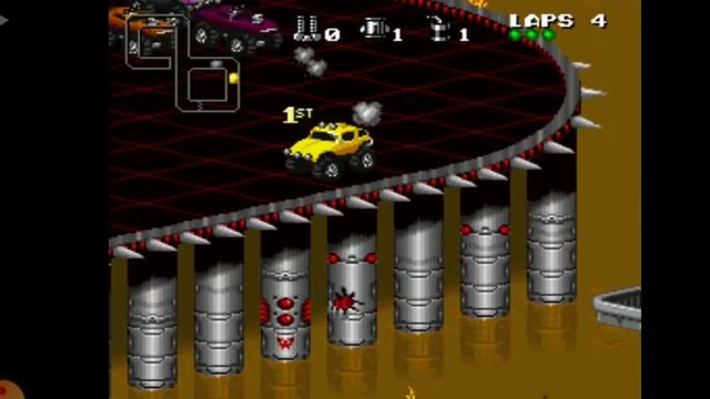 Rock n' Roll Racing - SNES JOGANDO NO CELULAR COM CONTROLE PS4 APP RETRO SAGA SUPER NINTENDO APK смотреть онлайн