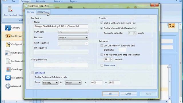 Turn on IVR and Voice functionalities for Fax Device (FaxMind Free Email to Fax server) смотреть онлайн