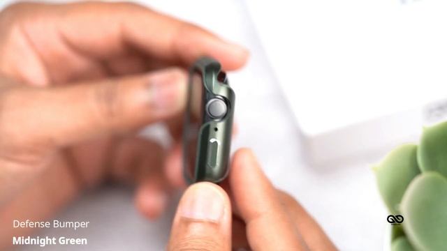 Midnight Green Defense Bumper For Apple Watch 38/40/41/42/44/45 mm смотреть онлайн
