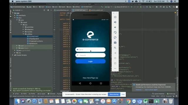 E Commerce Mobile App смотреть онлайн