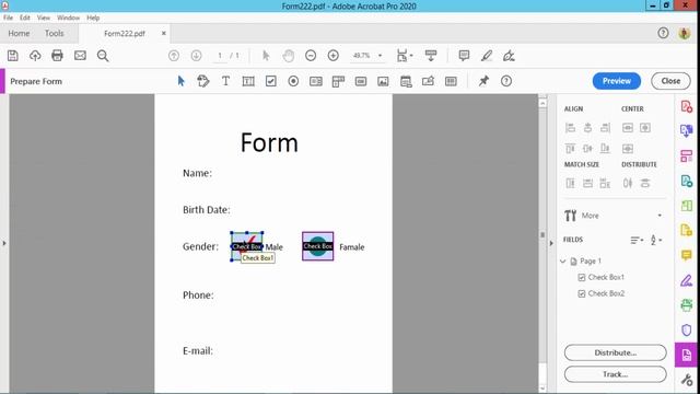 How to Remove Check Mark Box in PDF using Adobe Acrobat Pro 2020 смотреть онлайн