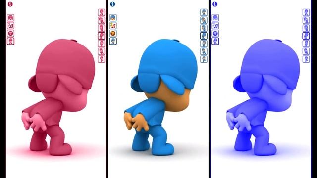 Talking Pocoyo! Colors Reaction Compilation Funny Videos 2016 Learn Animals  ✿◕ ‿ ◕✿