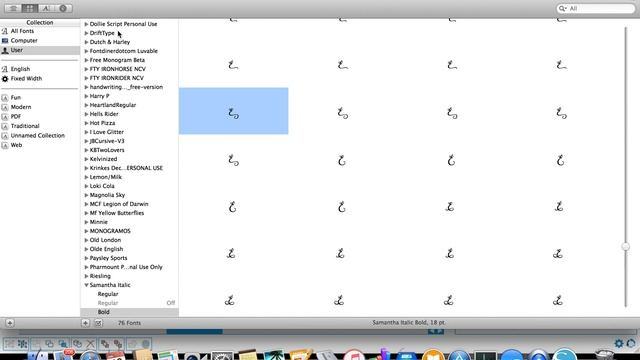 using samantha font on a mac смотреть онлайн
