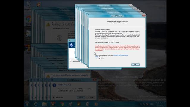 Windows Developer Preview Crazy Error смотреть онлайн