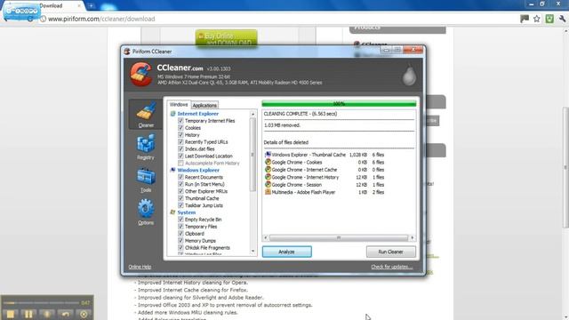 CCleaner quick demo + how to get it! (C drive Cleaner) FREE! смотреть онлайн