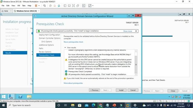 Domain Controller Installation and Activation (adding basic role and features) window server 2012 r смотреть онлайн