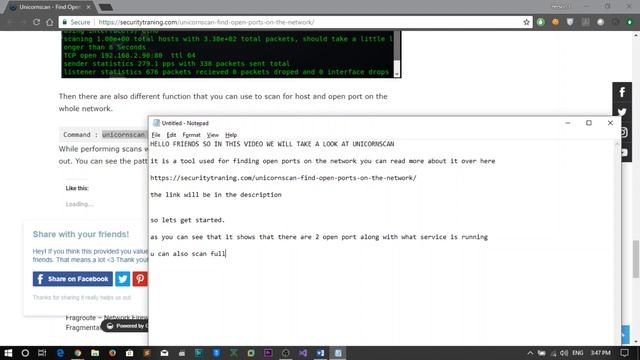 Unicornscan – Find Open Ports on the Network смотреть онлайн