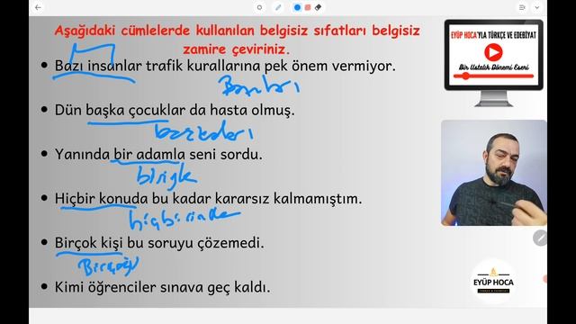6. SINIF TÜRKÇE ZAMİRLER ETKİNLİK смотреть онлайн