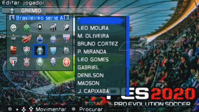 PES 2020 PSP/Android/PC Atualizado, times brasileiros e europeus (Link ISO na descrição) смотреть онлайн