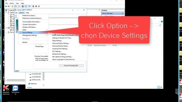 Hướng dẫn tắt chế độ kiểm tra khổ giấy máy in LBP151dw trên windows 10 -64 bits смотреть онлайн