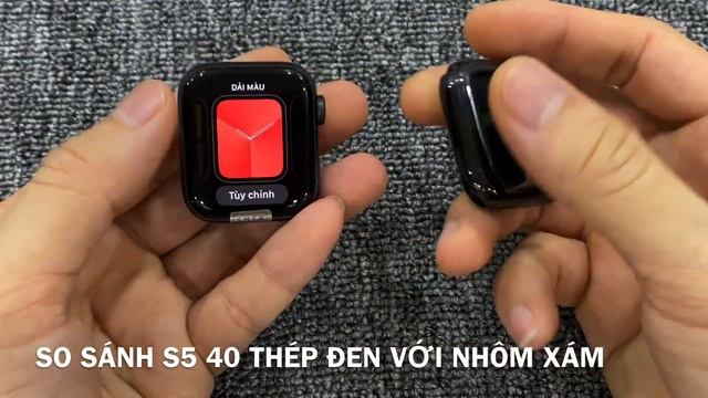 So sánh điềm giống và khác nhau giữa Apple watch series 5 40mm thép đen và nhôm xám смотреть онлайн