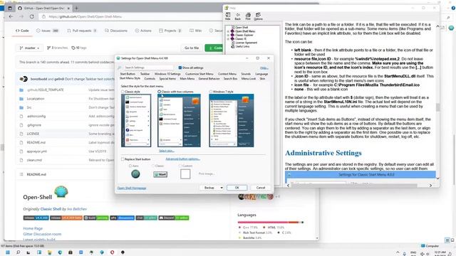 Windows 11 - How to enable classic menu (Open Shell) - english tutorial (2021). смотреть онлайн