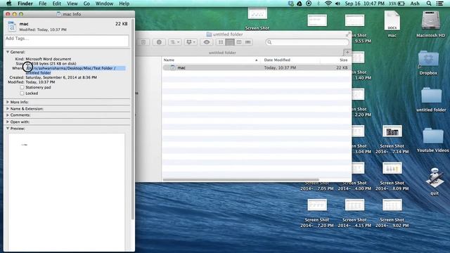 How to Locate File or Show File Path on Mac смотреть онлайн