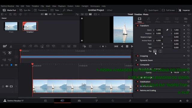 Inverter Vídeos no Davinci Resolve смотреть онлайн