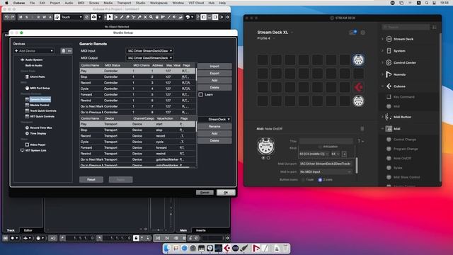 Midi Port Configuration For Stream Deck Midi/Cubase/Nuendo Plugins In MacOS