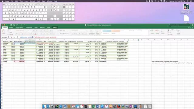 3 Excel 2016 iMac, Mac Find Percentages of Totals смотреть онлайн