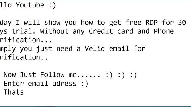 Free Windows VPS (RDP) for 30 days. смотреть онлайн