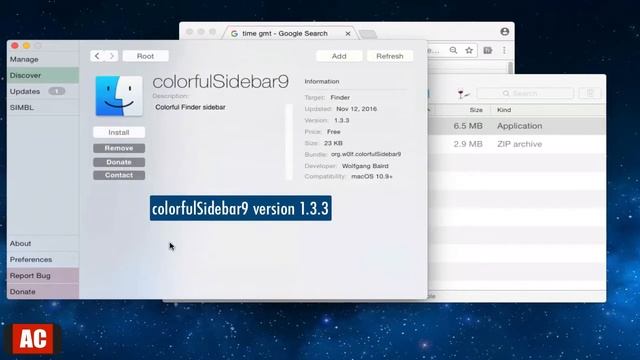 Bring Back Colorful Finder Sidebar on OS X Yosemite-mySIMBL + colorfulSidebar9 смотреть онлайн