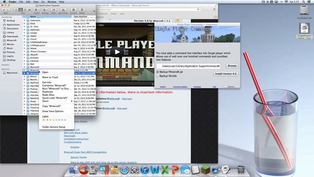  Minecraft Mod 1.3.2 SPC (Single Player Commands) Installation TuT  (Mac) (Voice Commentary) смотреть онлайн