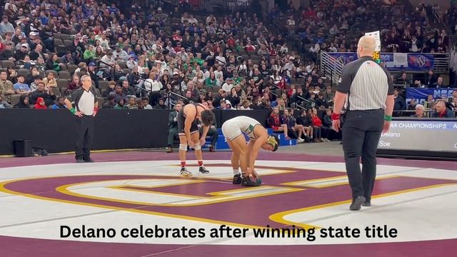 Columbus High senior Brenyn Delano wins Class A126 state title смотреть онлайн