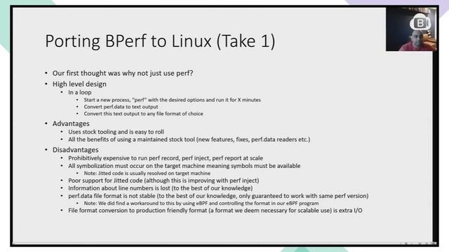“BPerf: Porting production profiling from Windows to Linux” by Mukul Sabharwal смотреть онлайн
