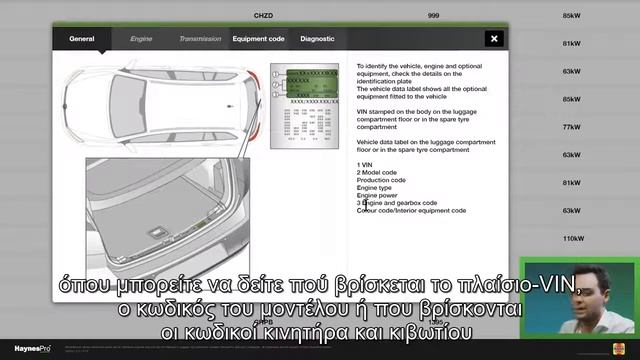 HaynesPro Tutorials Vehicle identification GR смотреть онлайн
