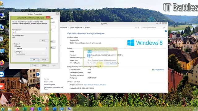 HOW TO JOIN A WINDOWS 8, 8.1 CLIENT TO WINDOWS DOMAIN - ACTIVE DIRECTORY. смотреть онлайн