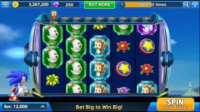 SEGA Slots - Main Manu & Sonic The Hedgehog Slots gameplay смотреть онлайн