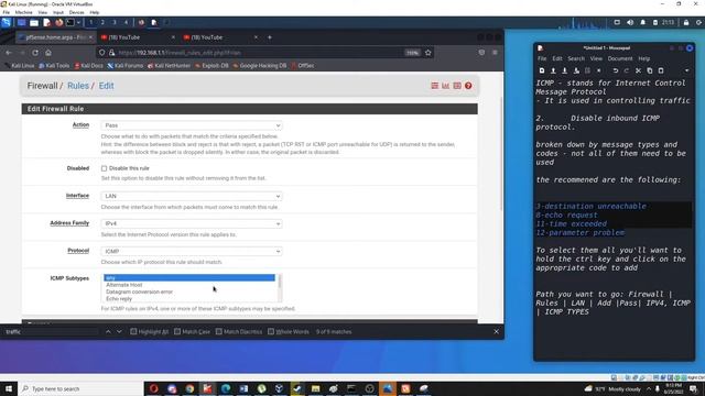 ICMP and add Rules - Disable inbound ICMP protocol. смотреть онлайн