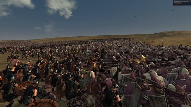 1.000 ACHILLES MYRMIDONS VS 20.000 PERSIANS - Total War ROME 2 смотреть онлайн