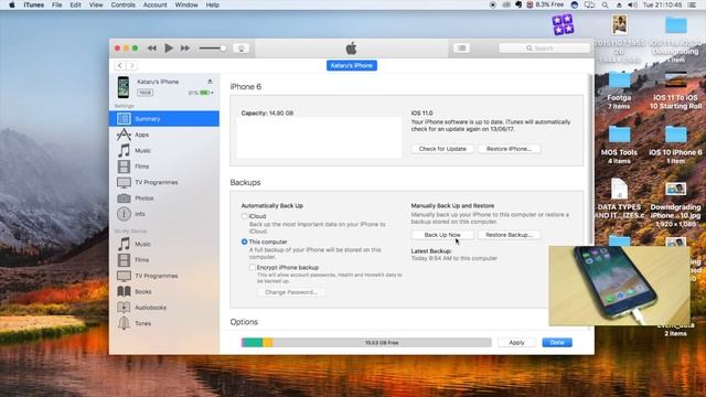 How to Downgrade iPHONE from iOS 11 BETA to iOS 10 WITHOUT LOSING DATA смотреть онлайн
