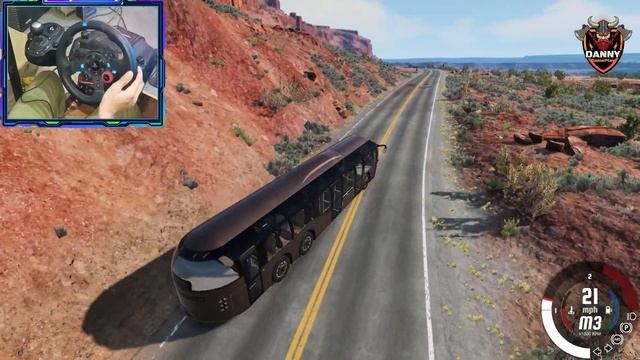 Bus Crash | Offroading | Driving GamePlay | Logitech G29 | BeamNG смотреть онлайн