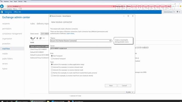 68. Create a Custom Receive Connector in Exchange 2019 смотреть онлайн
