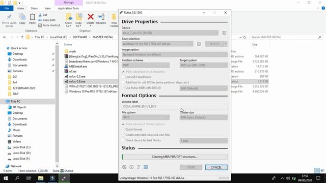 Cara Membuat Bootable Windows 10 Dengan Rufus Format MBR смотреть онлайн